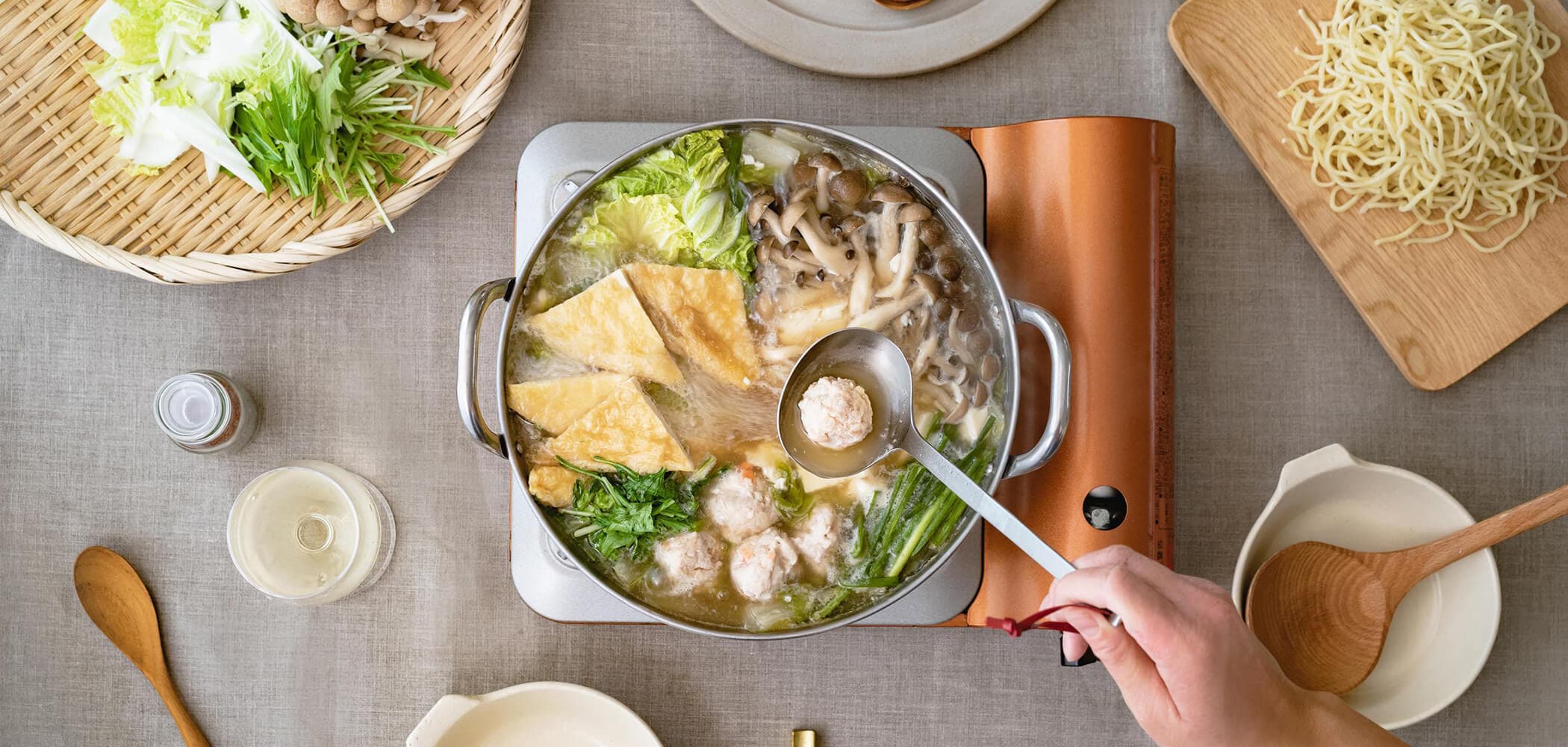 大畠精肉店｜鶏つみれ鍋